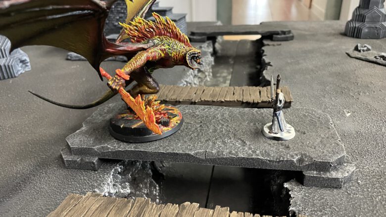 Balrog gegen Gandalf in Moria