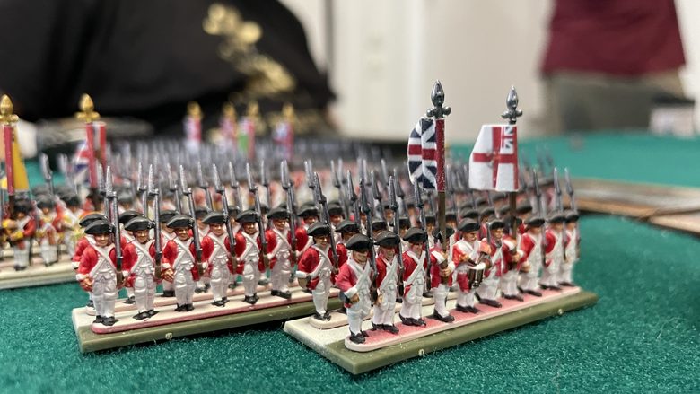 Britische Rotröcke auf dem Vormarsch